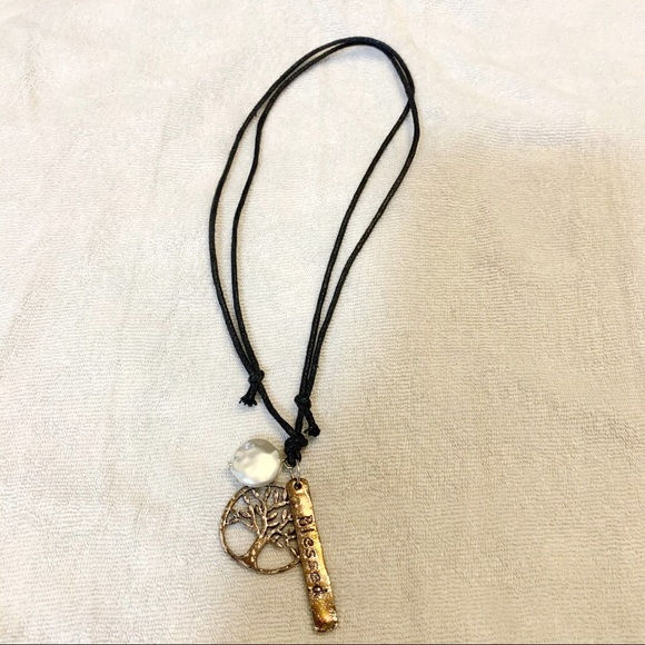 Tree of Life Adjustable Necklace & Cross Bracelet - Picture 4 of 6